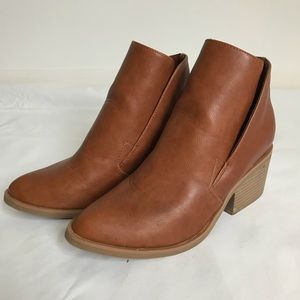 Cognac Bootie